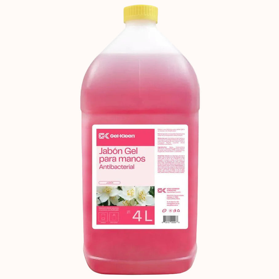 JABÓN GEL ANTIBACTERIAL PARA MANOS GEL-KLEEN c/4 L