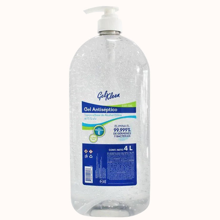 GEL ALCOHOL PARA MANOS c/ APLICADOR GEL - KLEEN c/1 o c/4 L