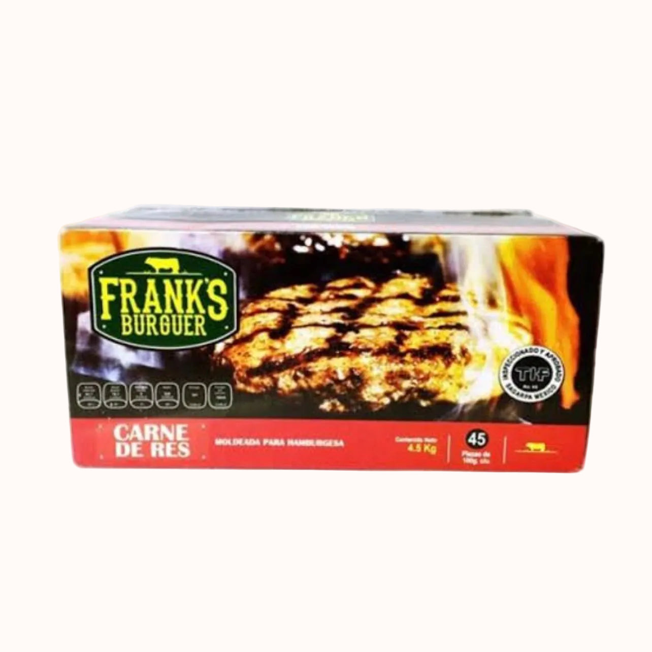 HAMBURGUESAS DE RES FRANKS BURGUER