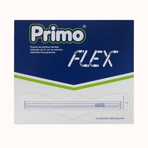 POPOTE FLEXIBLE ESTUCHADO PRIMO c/500 pz