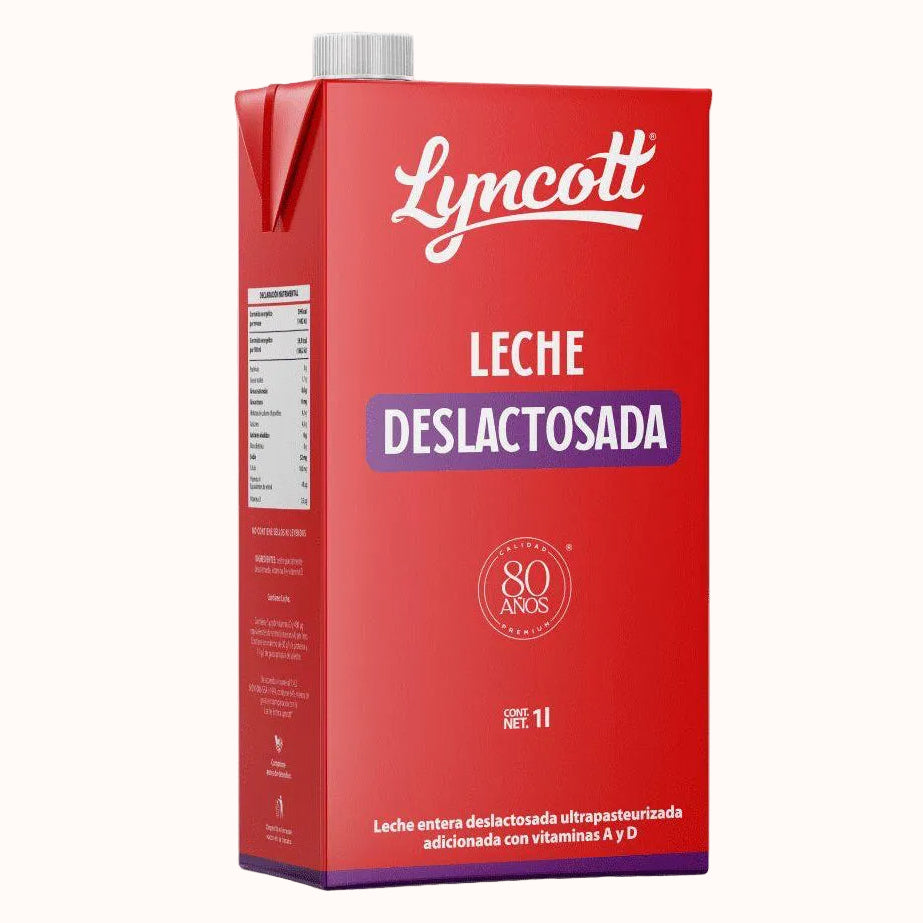 LECHE DESLACTOSADA LYNCOTT c/12 pz