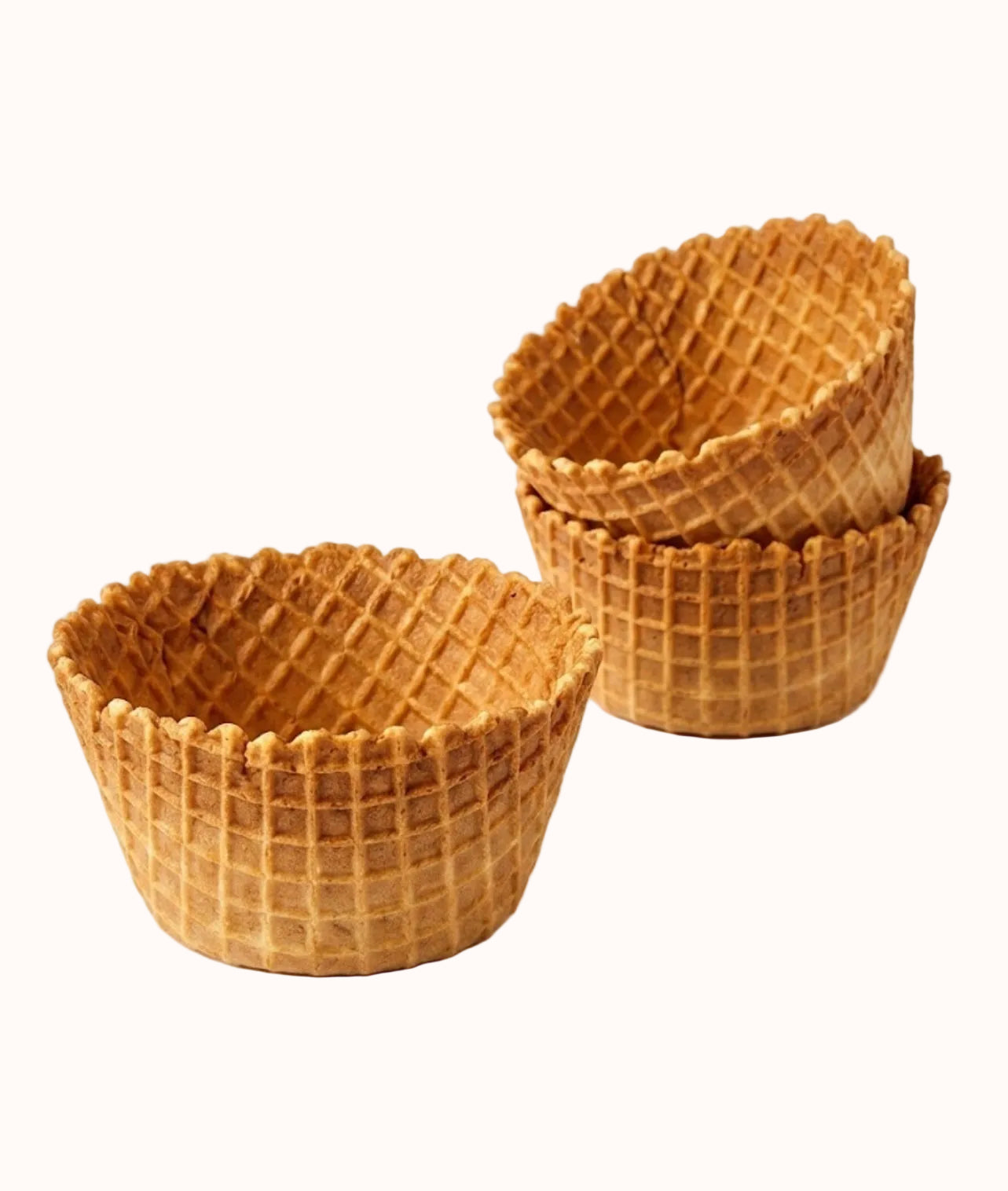 CANASTA WAFFLE PARA HELADO c/10 pz