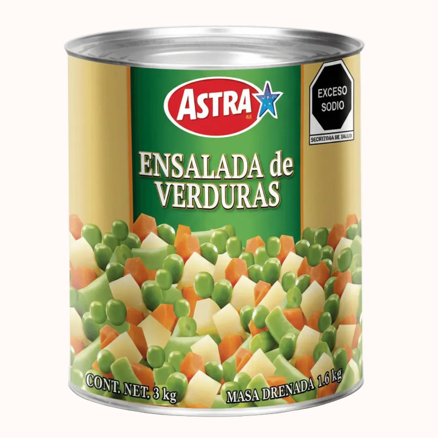 ENSALADA DE VERDURAS ASTRA c/3 kg