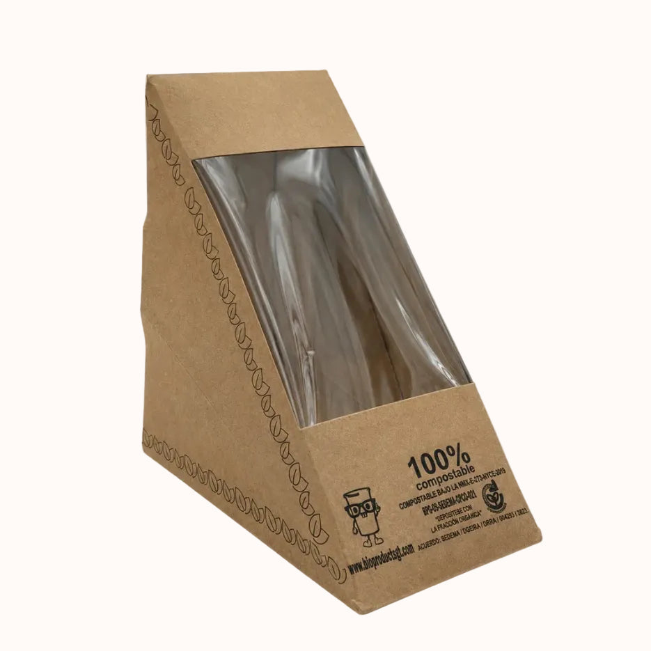 CAJA DE CARTÓN PARA SÁNDWICH c/50 pz