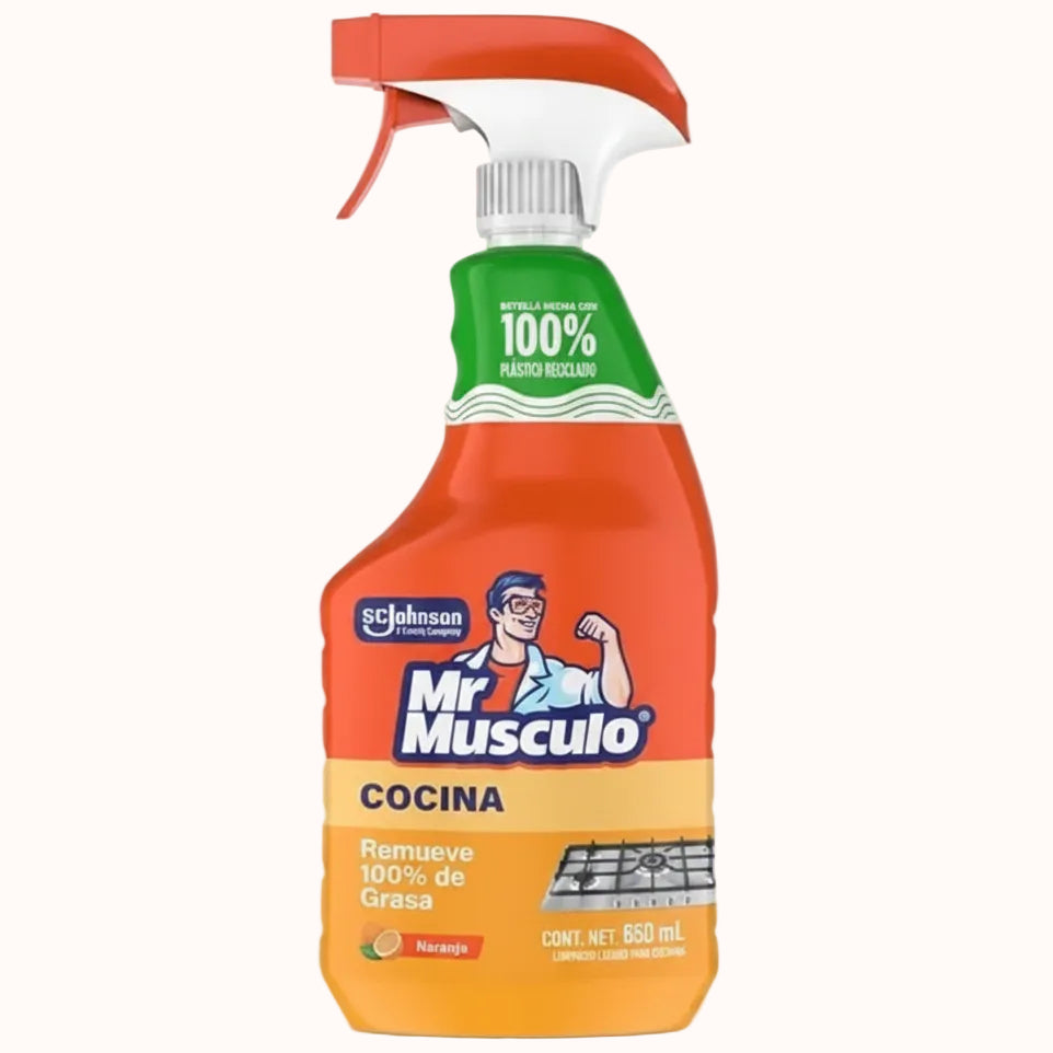 LIMPIADOR p/COCINA MR. MÚSCULO c/650 ml c/2 pz