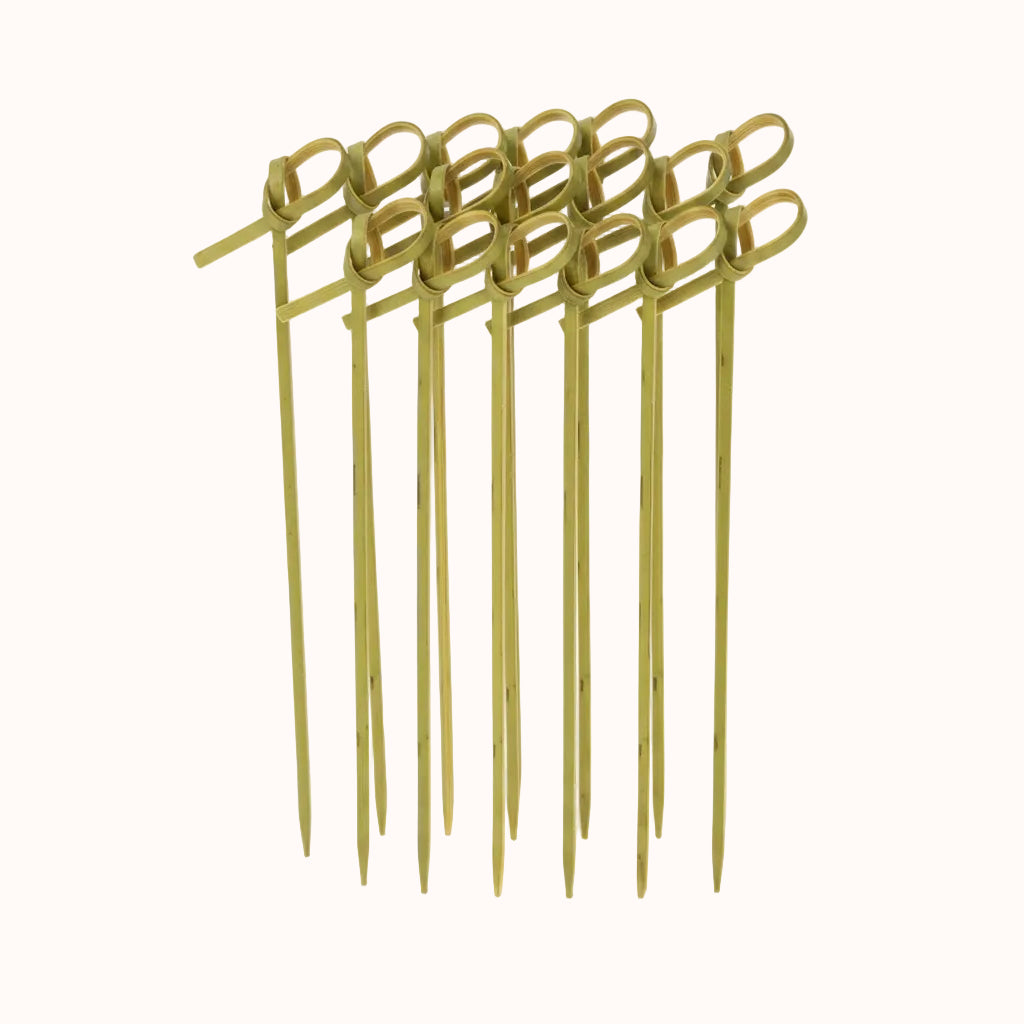 PALILLOS NUDO DE BAMBÚ c/100 pz