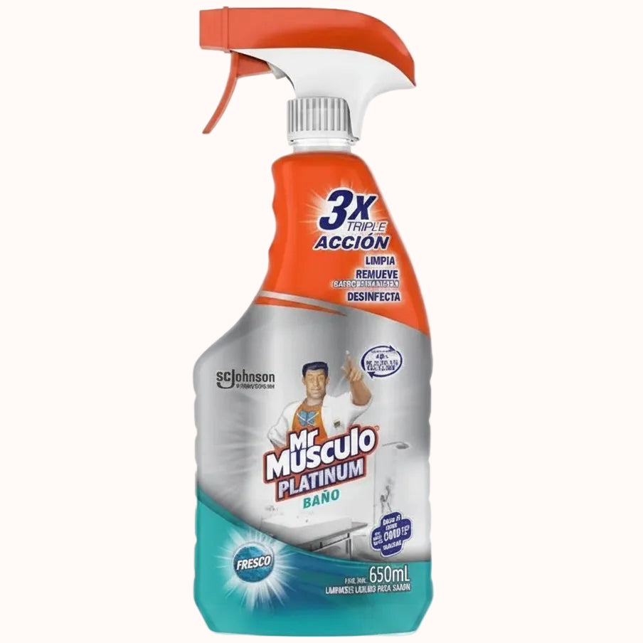 LIMPIADOR p/BAÑO MR. MÚSCULO c/650 ml c/2 pz