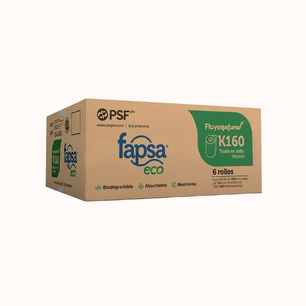 TOALLA EN ROLLO FAPSA ECO c/6 pz de 160 m