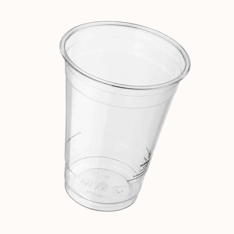VASO DE PLA TIPO CRISTAL BIO c/25 pz