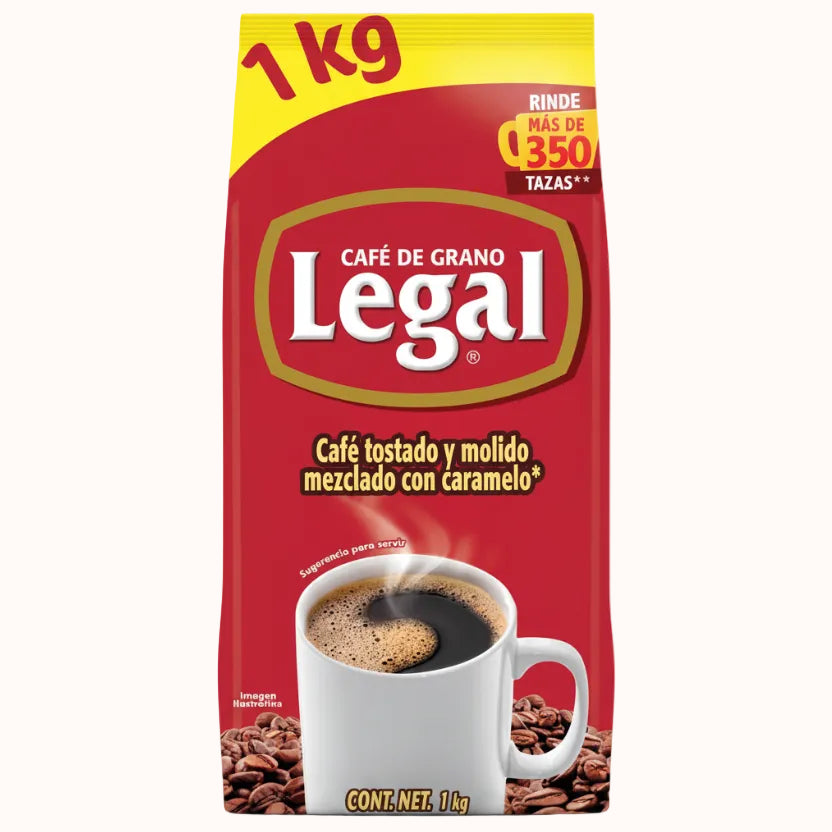 CAFÉ DE GRANO LEGAL c/1 kg