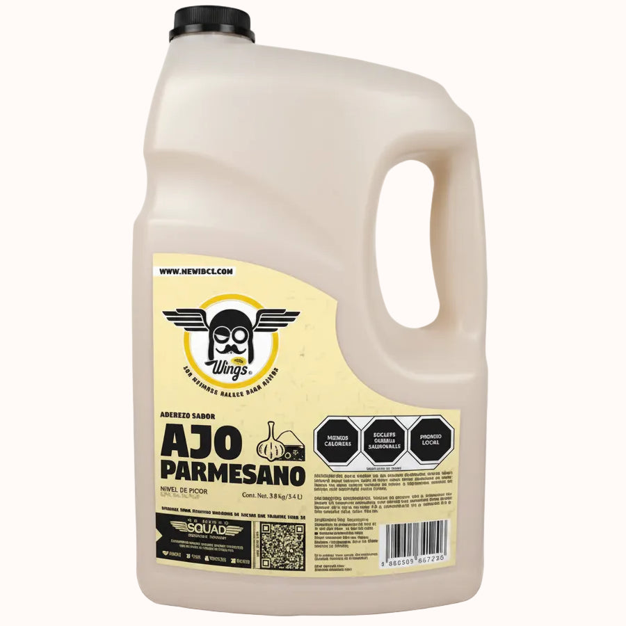 ADEREZO SABOR AJO PARMESANO Mr. WINGS c/3.8 kg