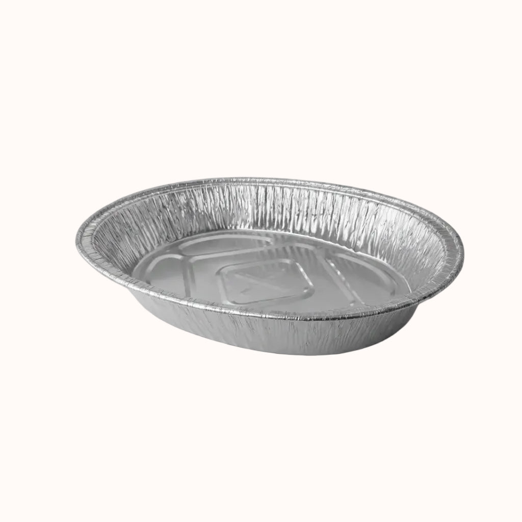 CHAROLA OVALADA DE ALUMINIO INIX c/4 pz