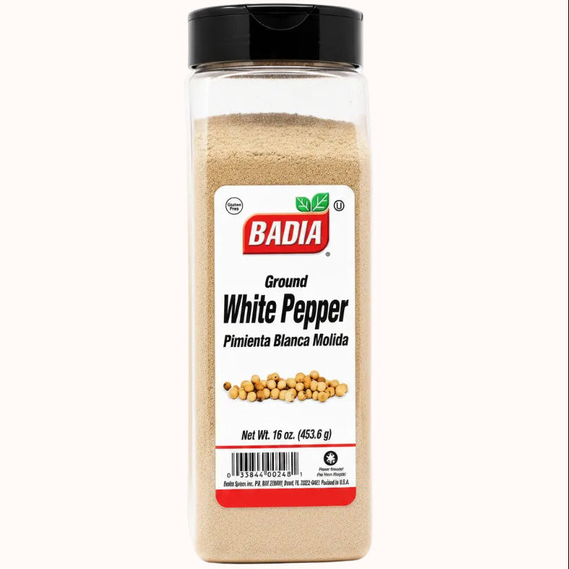 PIMIENTA BLANCA MOLIDA BADIA c/453 g