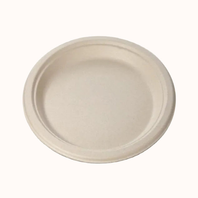 PLATO REDONDO DE BAGAZO DE CAÑA BIO n.6 c/90 pz