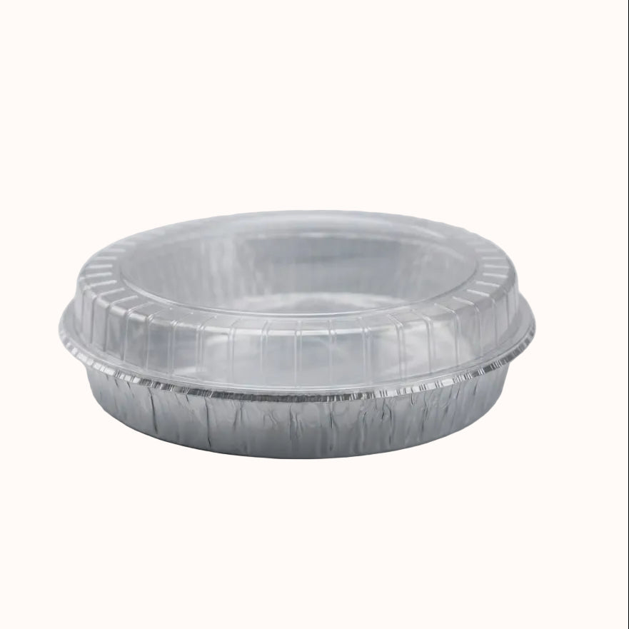 CONTENEDOR REDONDO DE ALUMINIO 516 c/TAPA INIX c/10 pz