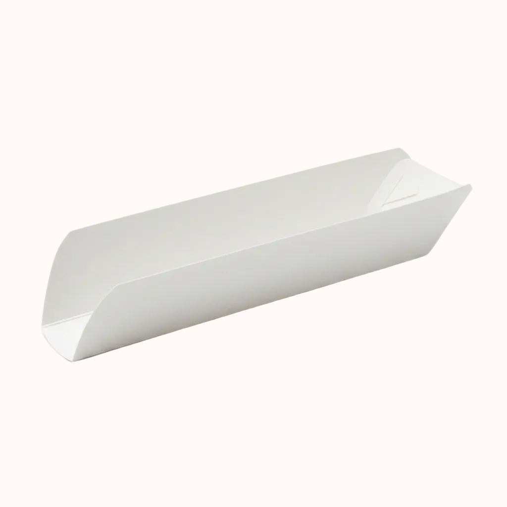 CONTENEDOR DE CARTÓN BLANCO p/HAMBURGUESA/PIZZA/HOTDOG c/50 pz