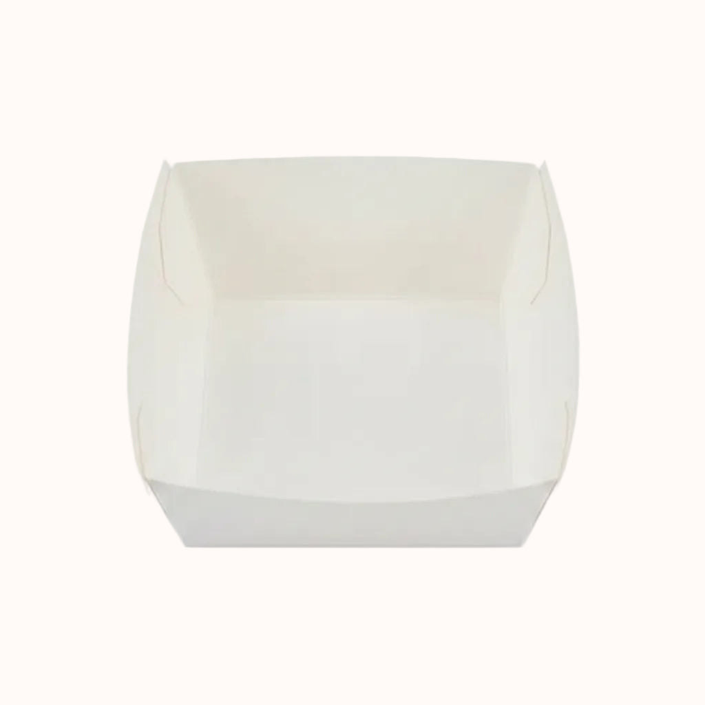 CONTENEDOR DE CARTÓN BLANCO p/HAMBURGUESA/PIZZA/HOTDOG c/50 pz