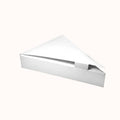 CONTENEDOR DE CARTÓN BLANCO p/PIZZA c/TAPA c/50 pz