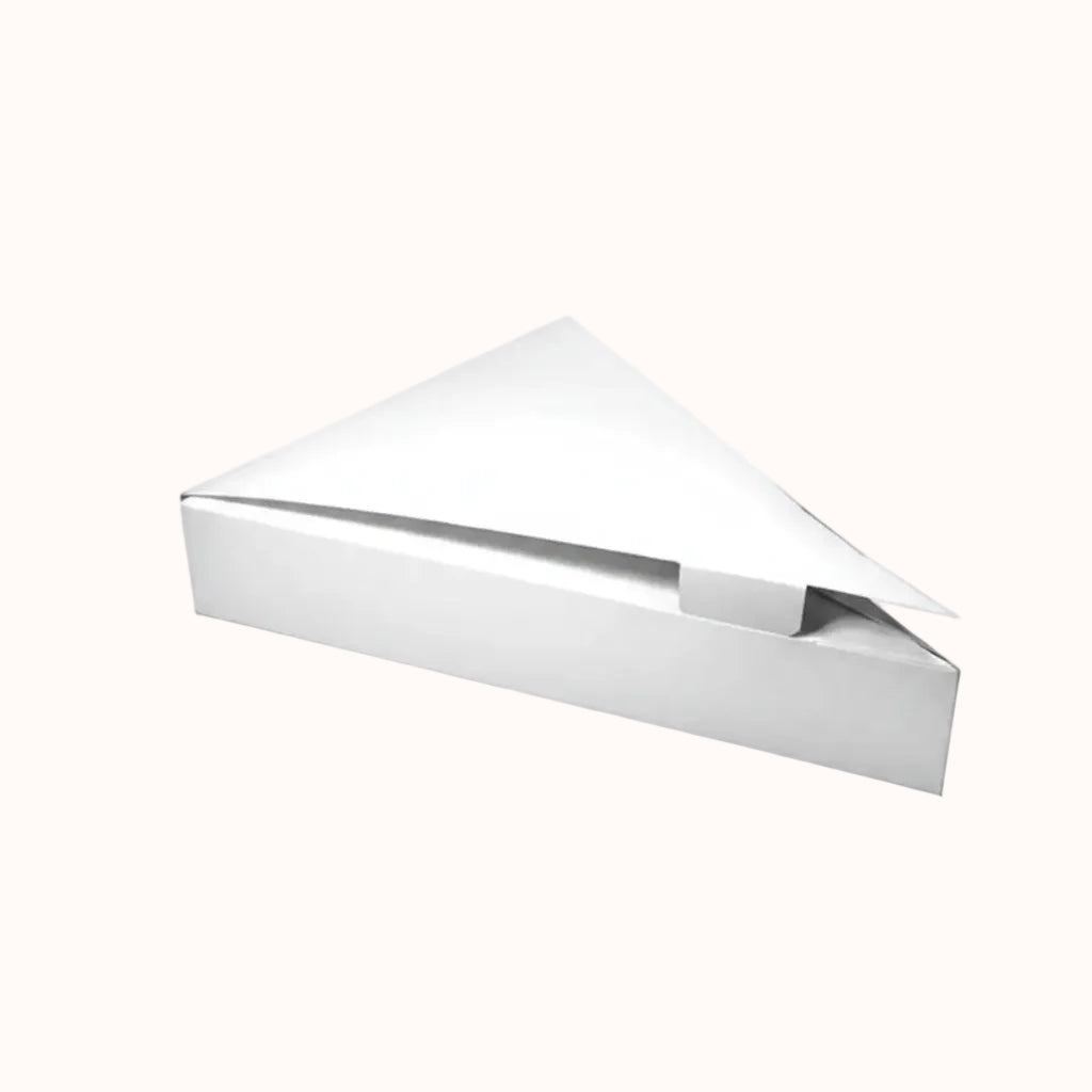 CONTENEDOR DE CARTÓN BLANCO p/PIZZA c/TAPA c/50 pz