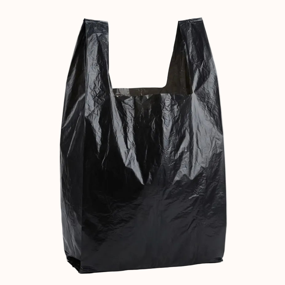 BOLSA CAMISETA DE PLASTICO NEGRA c/1 kg