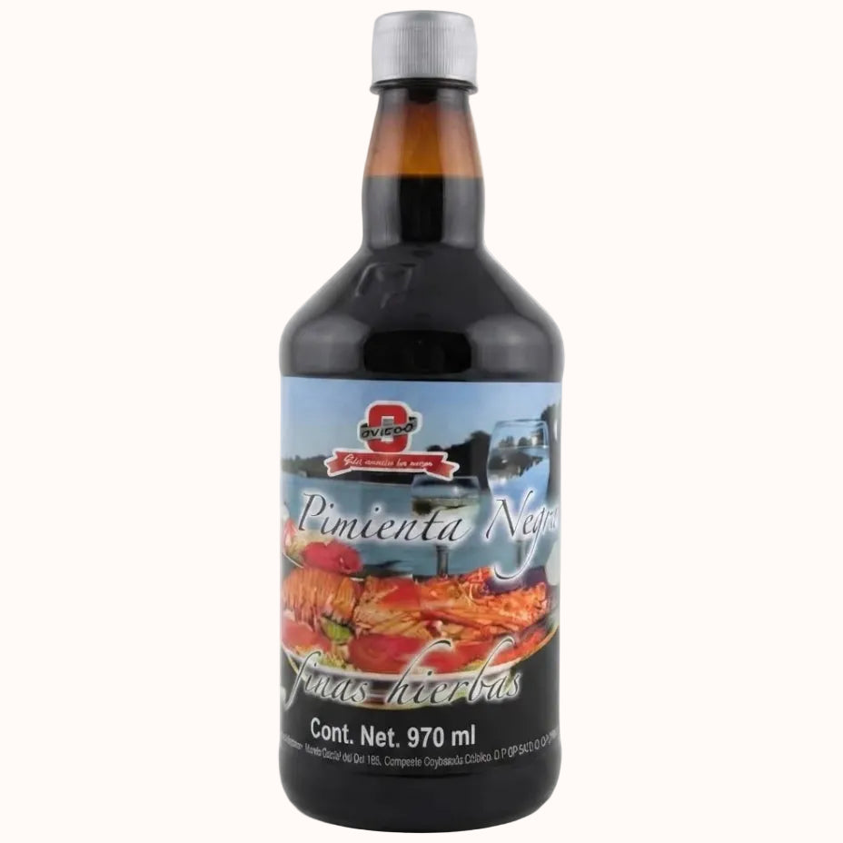 PIMIENTA NEGRA Y FINAS HIERBAS LIQUIDA OVIEDO c/970 ml