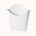 CONTENEDOR DE CARTÓN BLANCO p/PAPAS TIPO McCDONALD'S c/50 pz