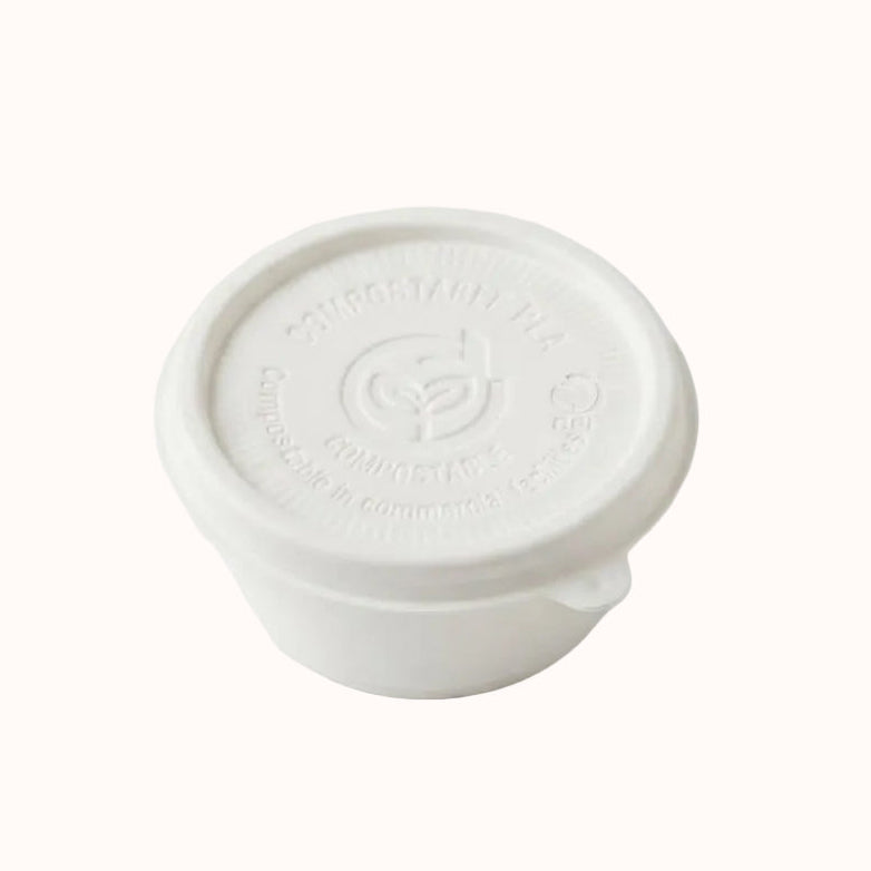 VASO SOUFFLÉ DE PLA c/TAPA 2 oz BIO c/50 pz
