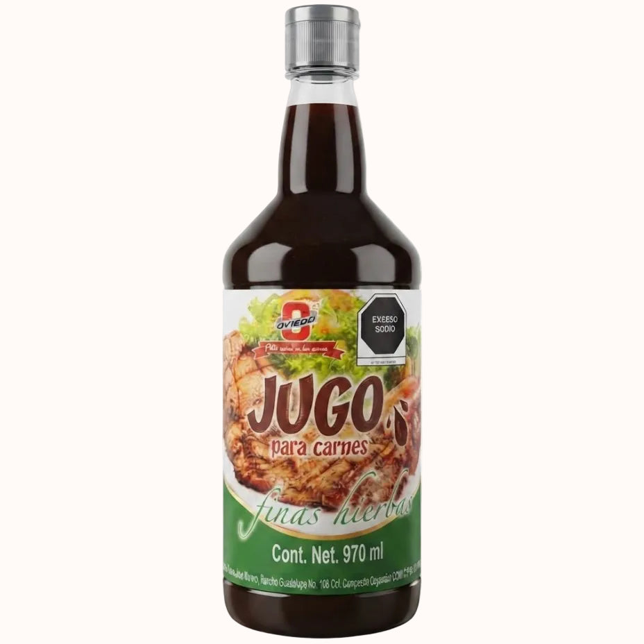 JUGO PARA CARNES Y FINAS HIERBAS OVIEDO c/970 ml