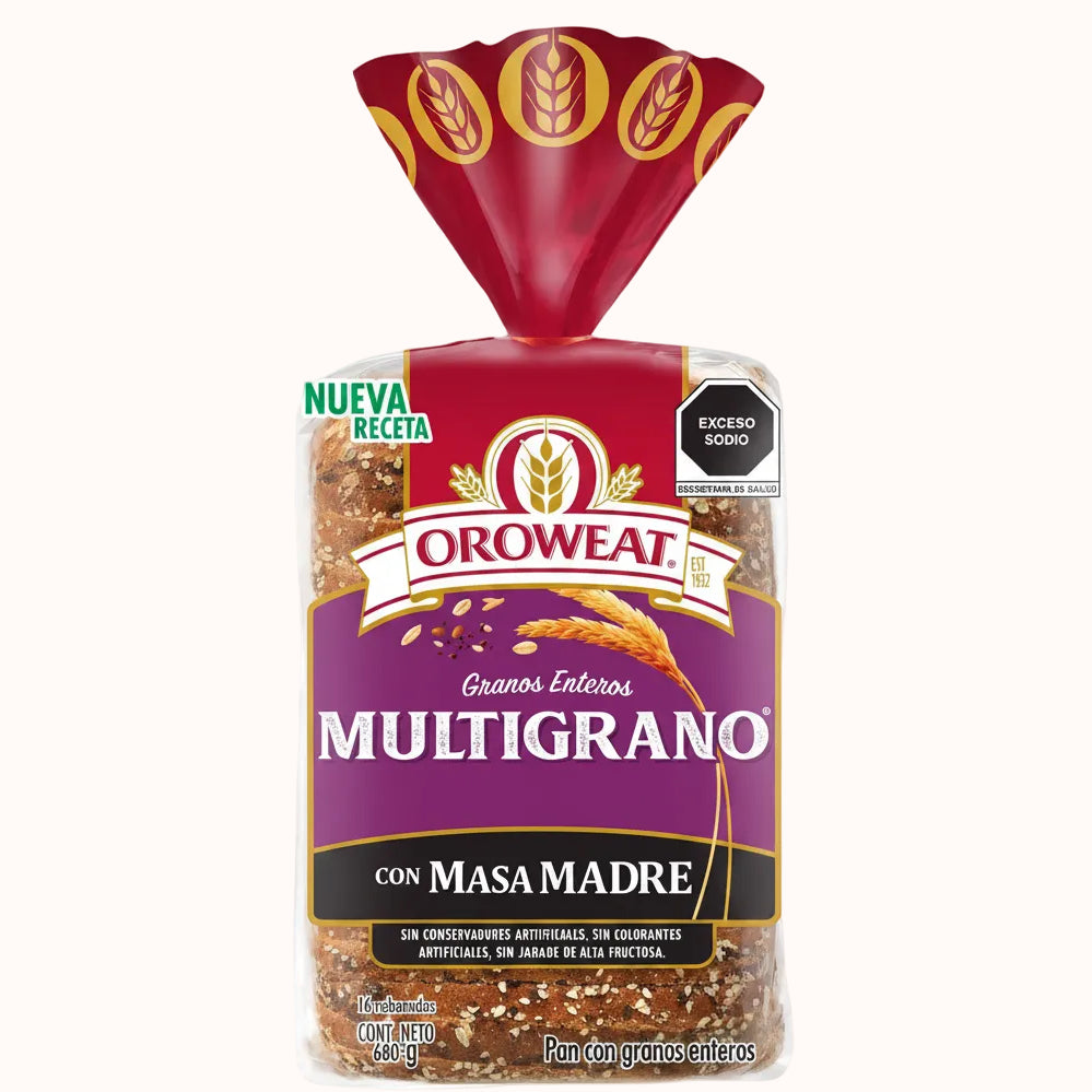 PAN MULTIGRANO CON MASA MADRE c/680 g