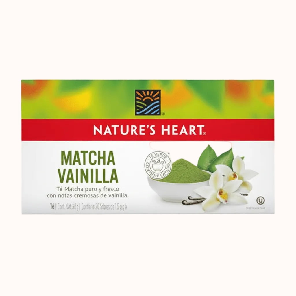 TÉ MATCHA VAINILLA NATURE´S HEART c/20 pz