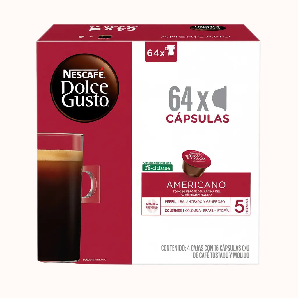 CÁPSULA AMERICANO NESCAFÉ c/64 pz