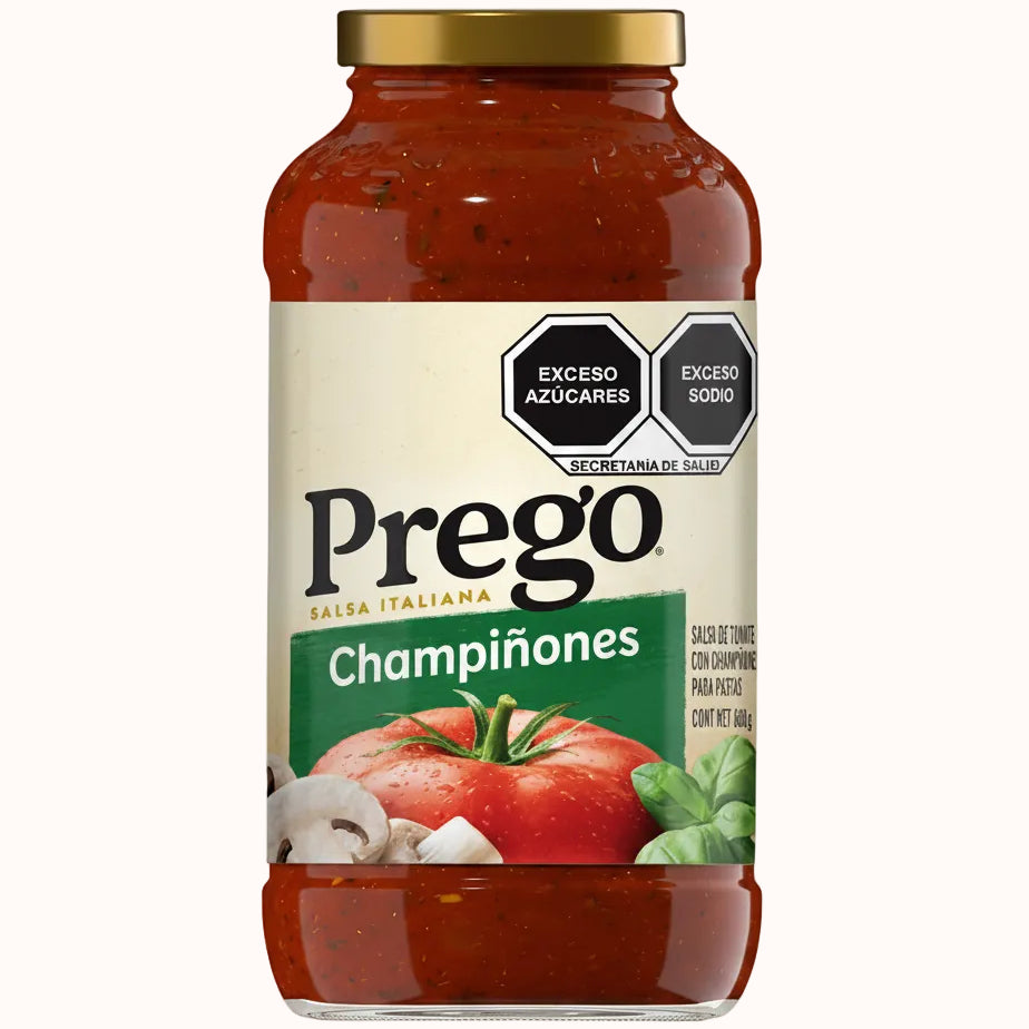 SALSA ITALIANA CON CHAMPIÑONES PREGO c/397 g