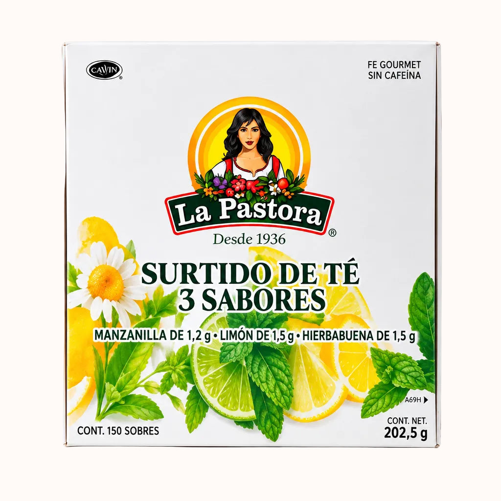 SURTIDO DE TÉ LA PASTORA c/150 pz