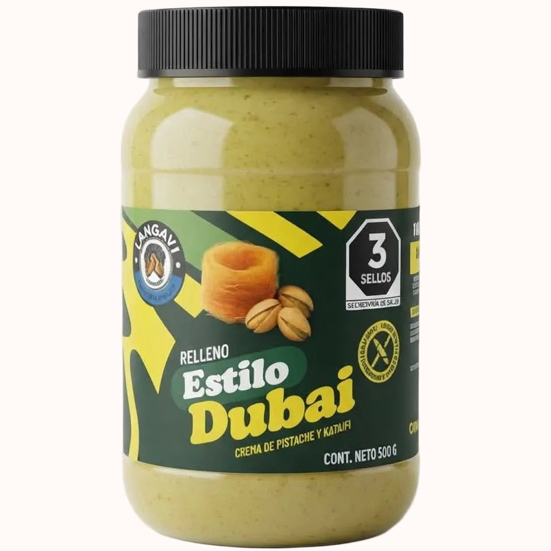 CREMA DE PISTACHE Y KATAIFI TIPO DUBAI c/500 g