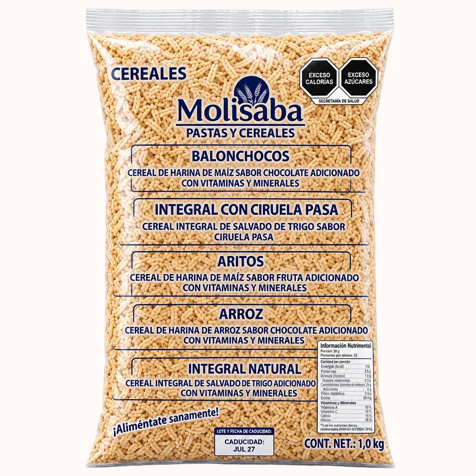 CEREAL INTEGRAL SABOR CIRUELA  MOLISABA c/1 kg