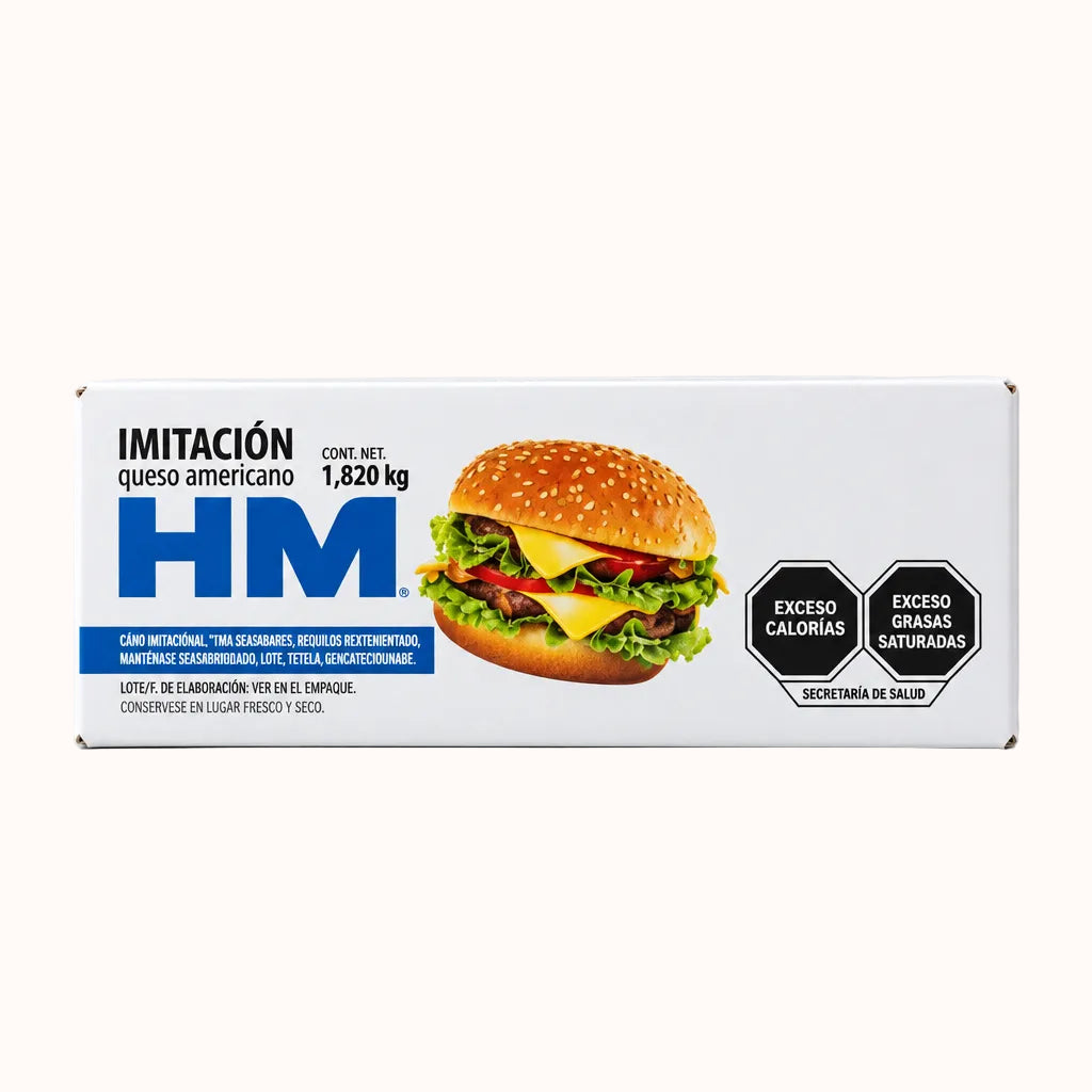 IMITACIÓN QUESO AMERICANO HM c/1.8 kg
