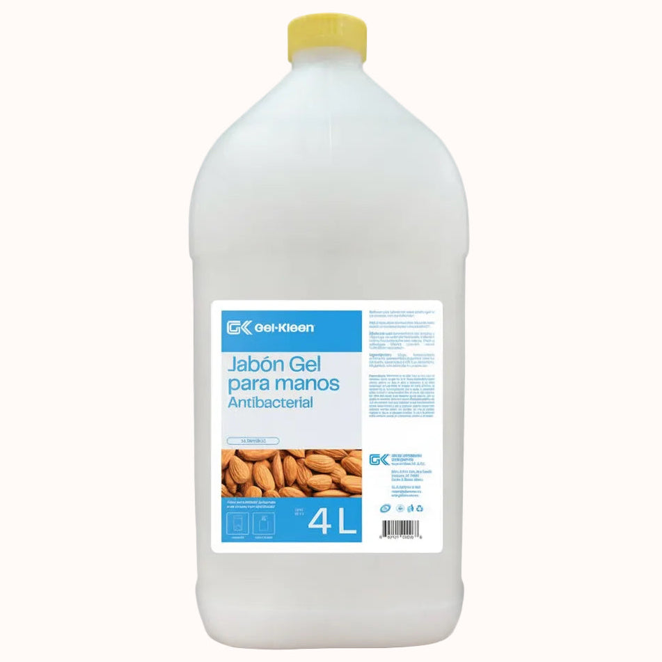 JABÓN GEL ANTIBACTERIAL PARA MANOS GEL-KLEEN c/4 L