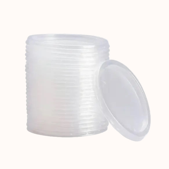 TAPA PLANA VASO TRANSPARENTE REYMA 1/2 - 1 L c/50 o c/500 pz