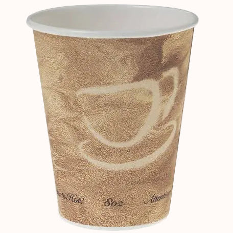 VASO ENCERADO SOLO CUP c/ TAPA CAPUCHINERA c/50 pz