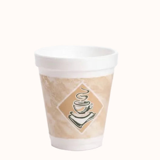 VASO LITOGRAFIADO c/ TAPA PLANA DART 4 oz c/100 pz