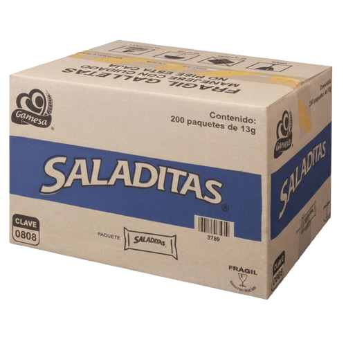 GALLETAS SALADITAS GAMESA c/200 pz