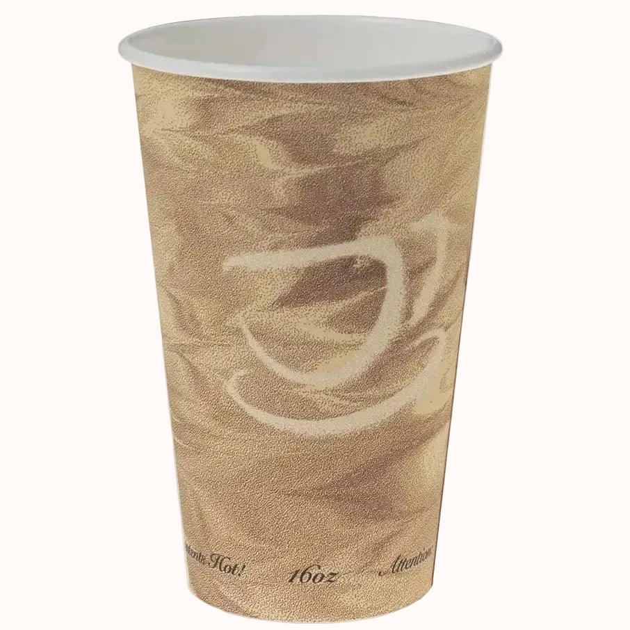 VASO ENCERADO SOLO CUP c/ TAPA CAPUCHINERA c/50 pz