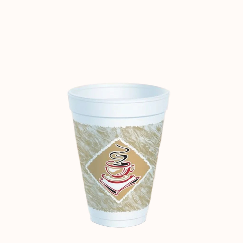 VASO LITOGRAFIADO c/ TAPA PLANA DART 4 oz c/100 pz