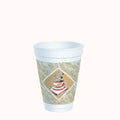 VASO LITOGRAFIADO c/ TAPA PLANA DART 4 oz c/100 pz