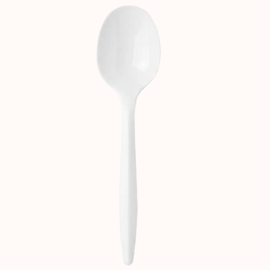 CUBIERTOS DESECHABLES BLANCOS GRANDES c/250 pz
