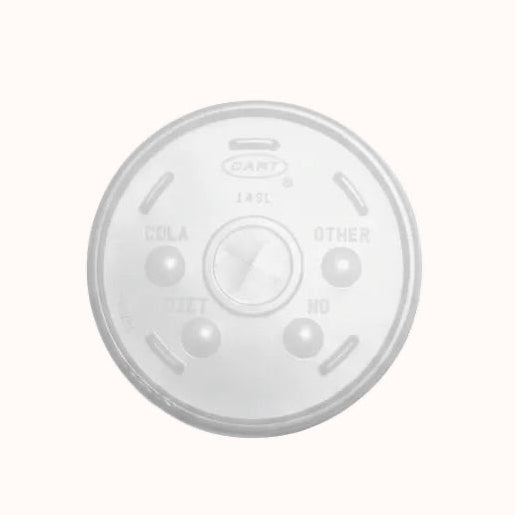 TAPA PLANA VASO TÉRMICO DART VARIAS MEDIDAS c/100 pz