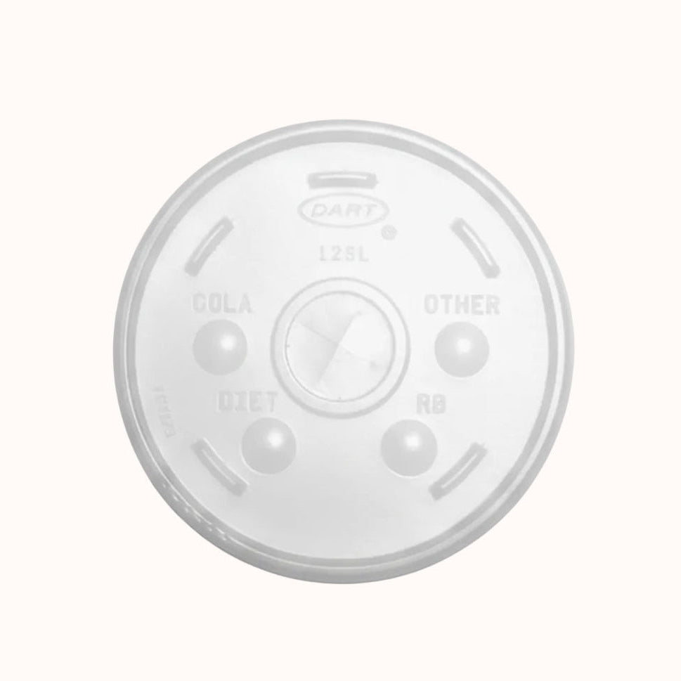 TAPA PLANA VASO TÉRMICO DART VARIAS MEDIDAS c/100 pz