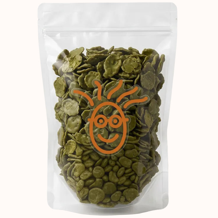 HOJUELA DE CEREAL CUBIERTA DE MATCHA c/500 g