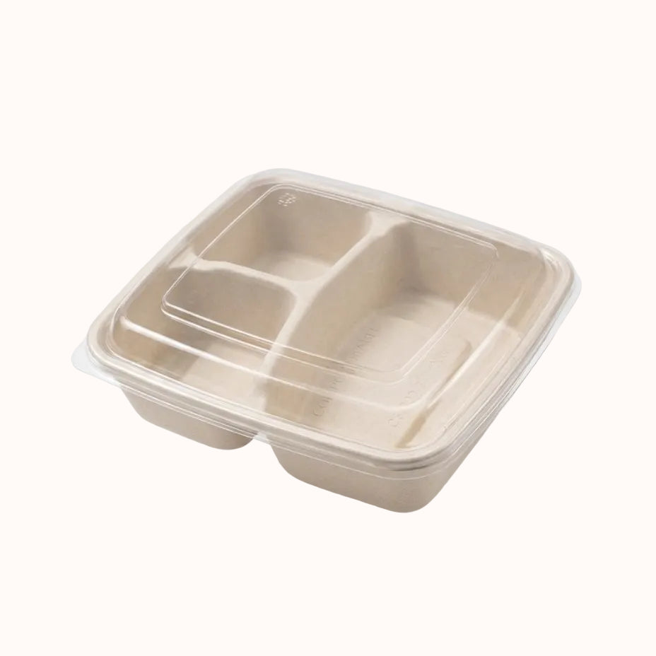 CONTENEDOR c/3 DIVISIONES c/TAPA BIO c/50 pz