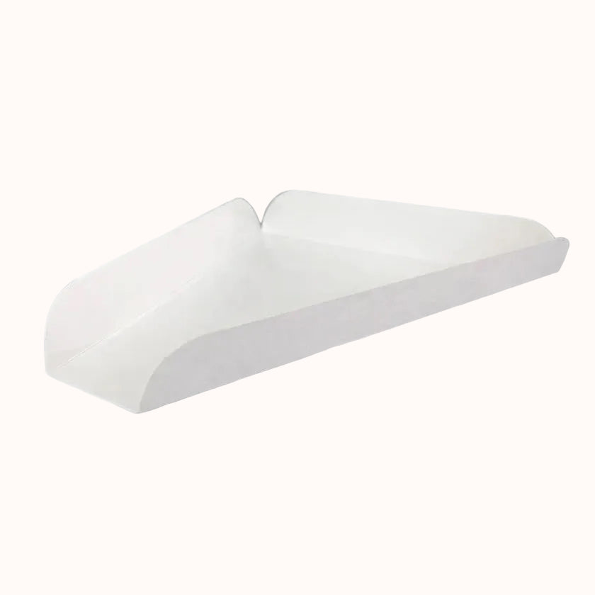 CONTENEDOR DE CARTÓN BLANCO p/HAMBURGUESA/PIZZA/HOTDOG c/50 pz